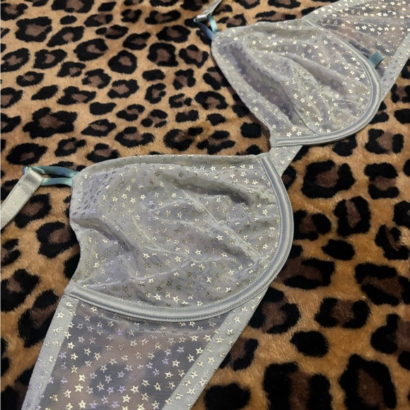 Victoria's Secret Light Blue Starry Bra - Picture 3 of 5